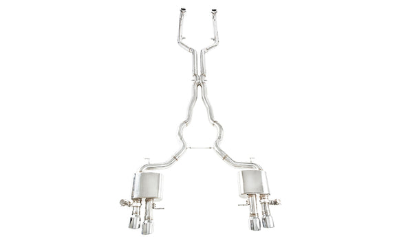 iPE - Valvetronic Exhaust System w/ Wired Remote & Ti Blue Tips suit BMW M5 F10 (2012-2016) - MODE Auto Concepts