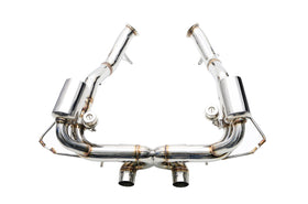 iPE - Valvetronic Muffler w/ Wired Remote & Triple Ti Blue Tips suit Ferrari 458 Italia (2013-2015) - MODE Auto Concepts