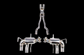 iPE - Cat Bypass Pipe + X-Pipe + Valvetronic Exhaust System w/ OBD Remote & Chrome Tips suit Ferrari 812 Superfast (2017-Current) - MODE Auto Concepts