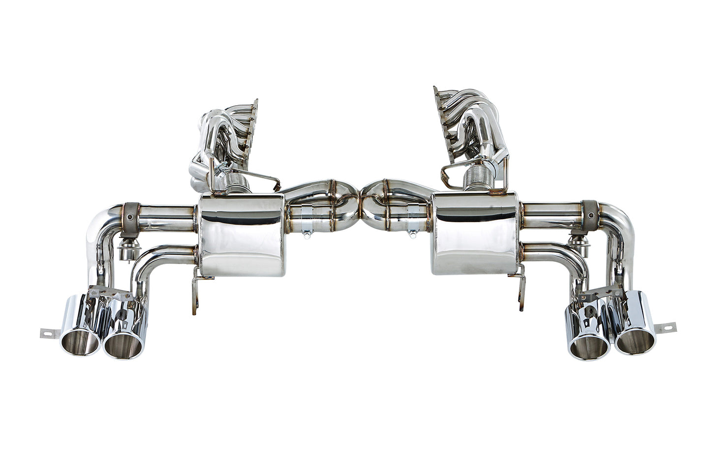 iPE - Valvetronic Exhaust System w/ Chrome Tips suit Lamborghini Gallardo LP550 / 560 / 570 (2008-2013) - MODE Auto Concepts