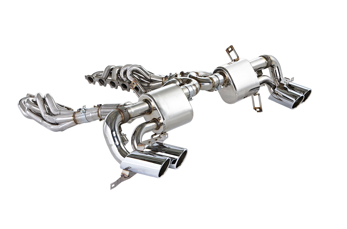 iPE - Valvetronic Exhaust System w/ Ti Blue Tips suit Lamborghini Gallardo LP550 / 560 / 570 (2008-2013) - MODE Auto Concepts