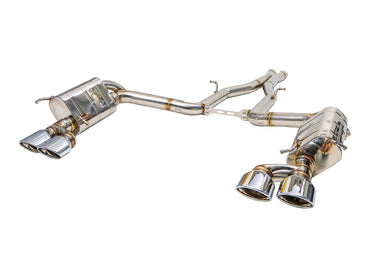 iPE - Valvetronic Exhaust System w/ Wired Remote & Ti Blue Tips suit Mercedes Benz C63 (W204) (2007-2014) - MODE Auto Concepts