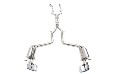 iPE - Valvetronic Exhaust System w/ Wired Remote & Ti Blue Tips suit Mercedes Benz CLS63 (C218/X218) (2011-2017) - MODE Auto Concepts