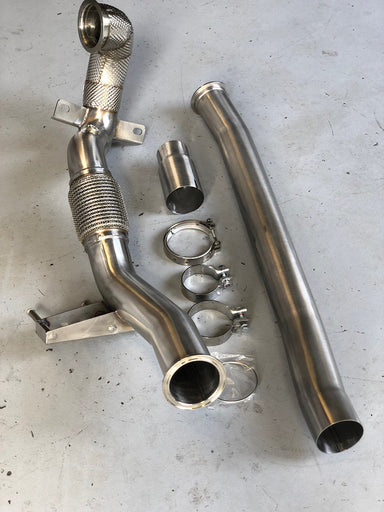 MODE Design Performance Catted 3.5 " Downpipe V2.0 w/ 200cpsi Sport Cat suits VW Golf MK7 / MK7.5 R & Audi S3 (8V) - MODE Auto Concepts