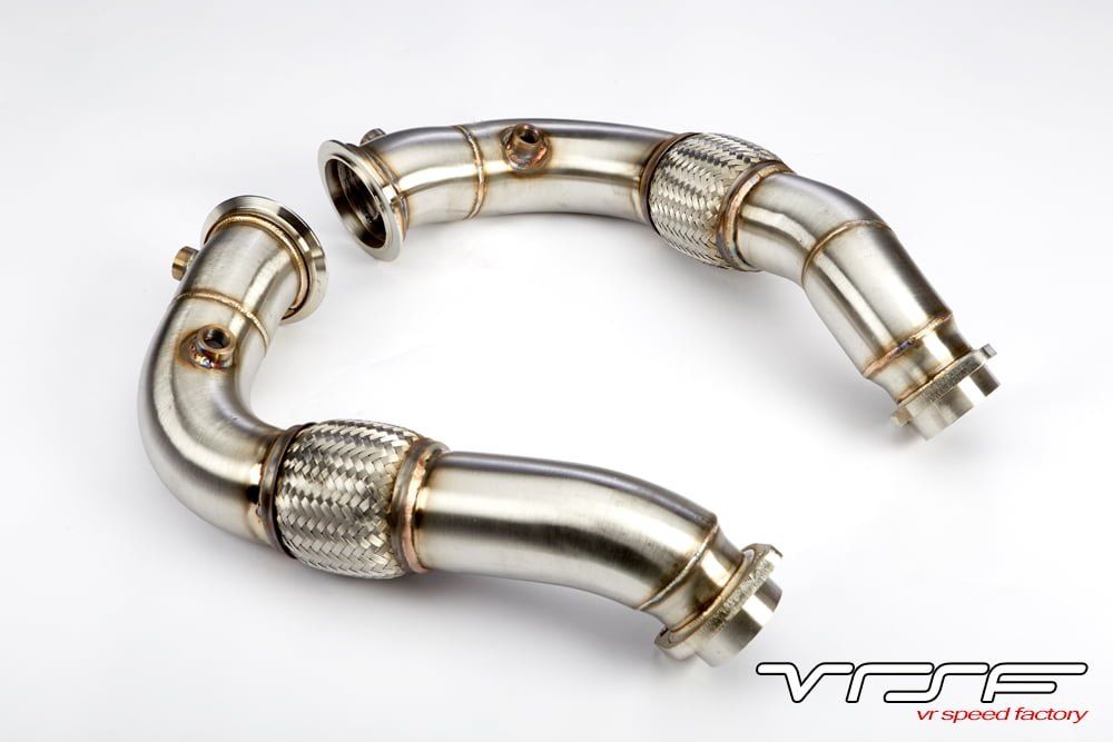 VRSF Stainless Steel Catless Downpipes suit V8 N63 BMW 550i/650i/750Li  X5/X6/X5M/X6M (2008-2016) - MODE Auto Concepts