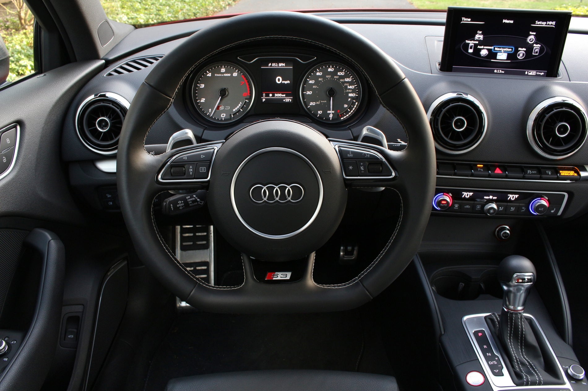 How to use paddle shifters in Audi 