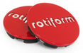 Rotiform Centre Cap Red *Ltd. Edition* (Red w. Chrome Logo) - MODE Auto Concepts