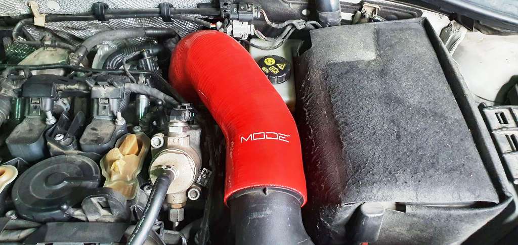 MODE Design Performance Silicone Inlet Pipe Red suits VW Golf MK7 GTI / R & Audi S3 8V - MODE Auto Concepts