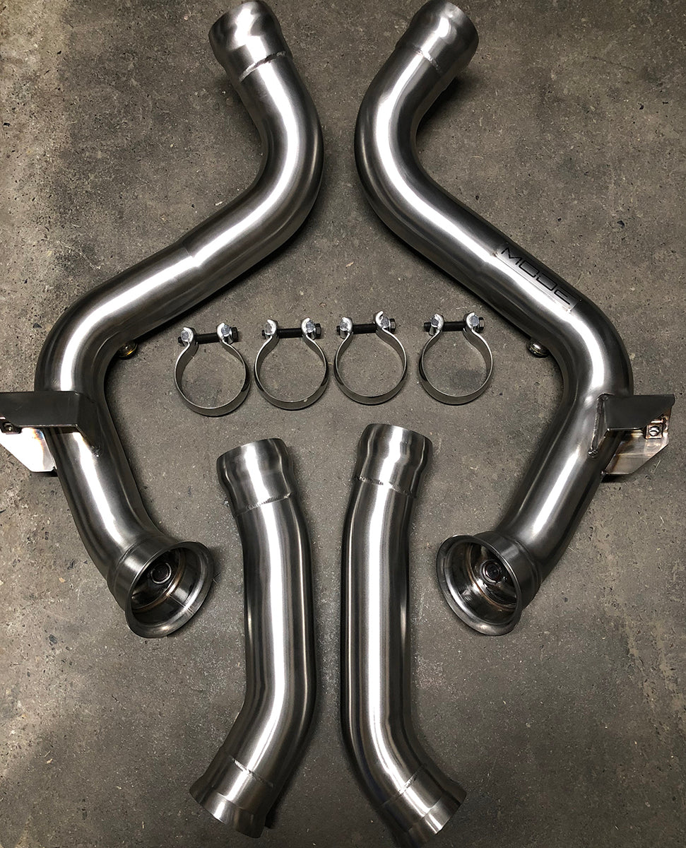 MODE Design Performance Catted Downpipes V2.0 (3.5") w/200cpsi Sport Cat suits Mercedes Benz C63s W205 AMG Sedan, Coupe & Wagon - MODE Auto Concepts