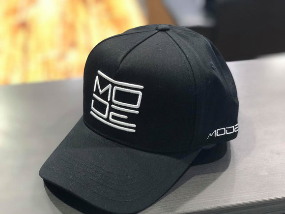 MODE Ltd. Edition 1/100 A-Frame Snapback Black w. White Logo - MODE Auto Concepts