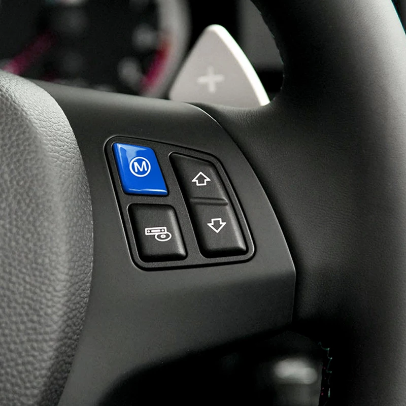 MODE Blue M Steering Wheel Button suits BMW 1M (E82) M3 (E90 / E92) X5M (E70) X6M (E71) - MODE Auto Concepts