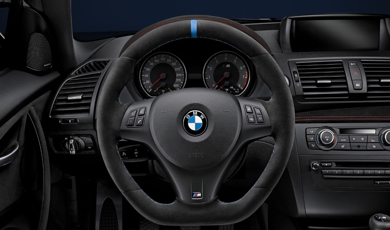 Genuine BMW M Performance Steering Wheel w/ Blue Marker suit M3 (E90/E92) Manual - MODE Auto Concepts