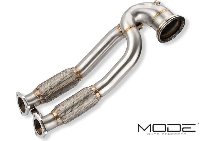 MODE Design Performance Decatted/Catless Downpipe suits Audi RS3 8V PFL - MODE Auto Concepts