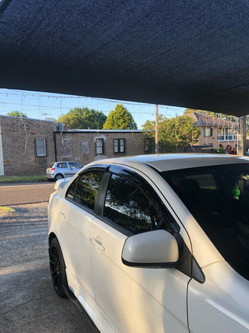 ABW Window Visors | Weather Shields suit 2008 - 2017 Mitsubishi Lancer CJ Ralliart Evo X - MODE Auto Concepts